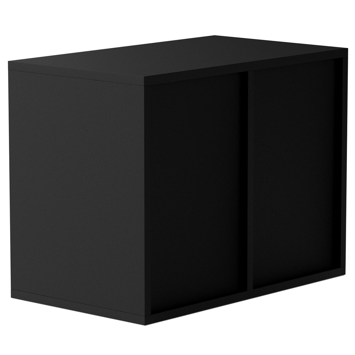 Wood Literature Organizer Adjustable File Sorter 12 Compartments Black