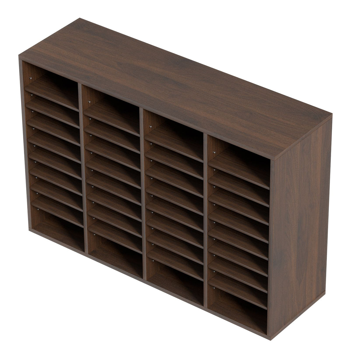 Literature Organizers, 36 Compartments Office Mailbox with Adjustable Shelves, Wood Literature Sorter 997x305x680 mm for Office, Home, Classroom, Mailrooms Organization, EPA Certified Brown