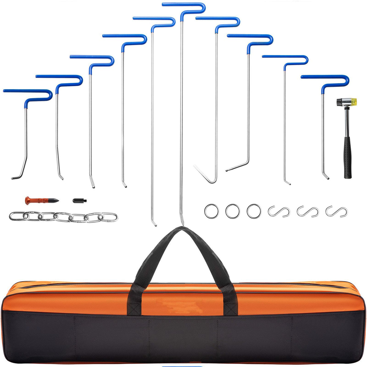 Rods Dent Puller Stainless Steel Paintless Repair Kits Hail Removal 20PCS