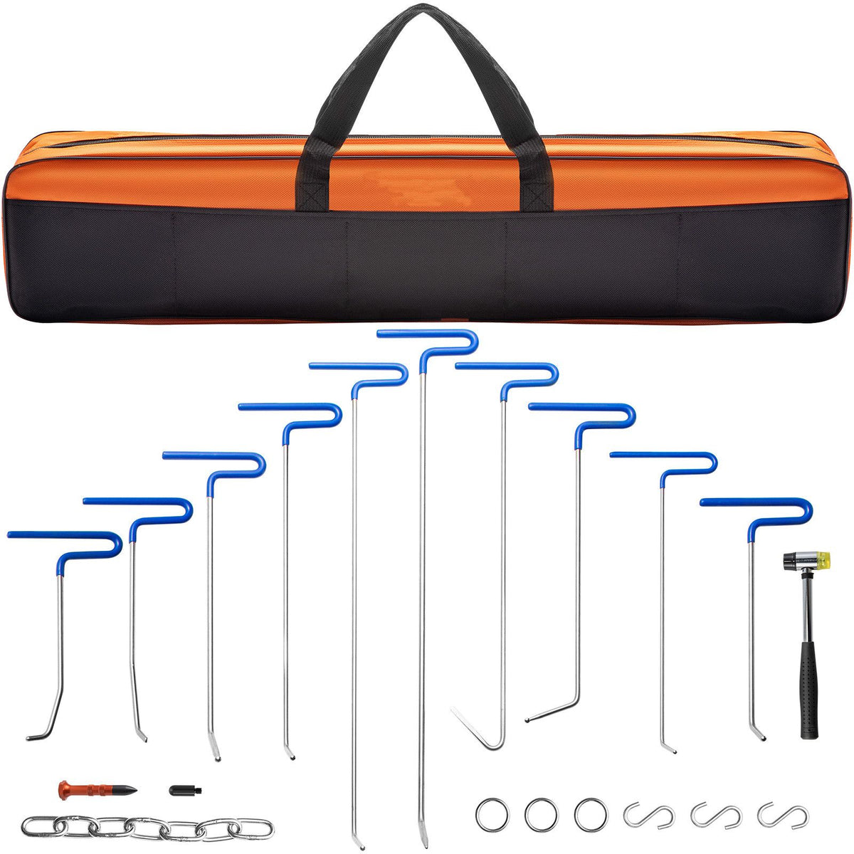 Rods Dent Puller Stainless Steel Paintless Repair Kits Hail Removal 20PCS