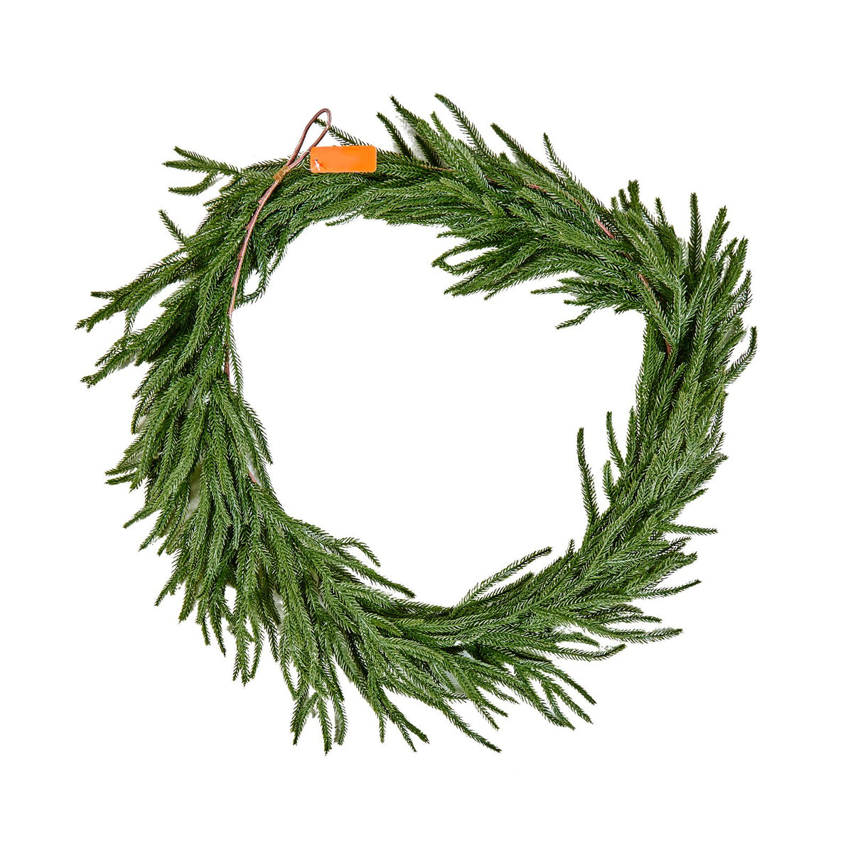 Christmas Garland, 1828 mm Realistic Norfolk Pine Garland, Evergreen Real Touch Artificial Faux Greenery Garlands, for Holiday Indoor Outdoor Xmas Decoration on Table, Mantel, and Fireplace