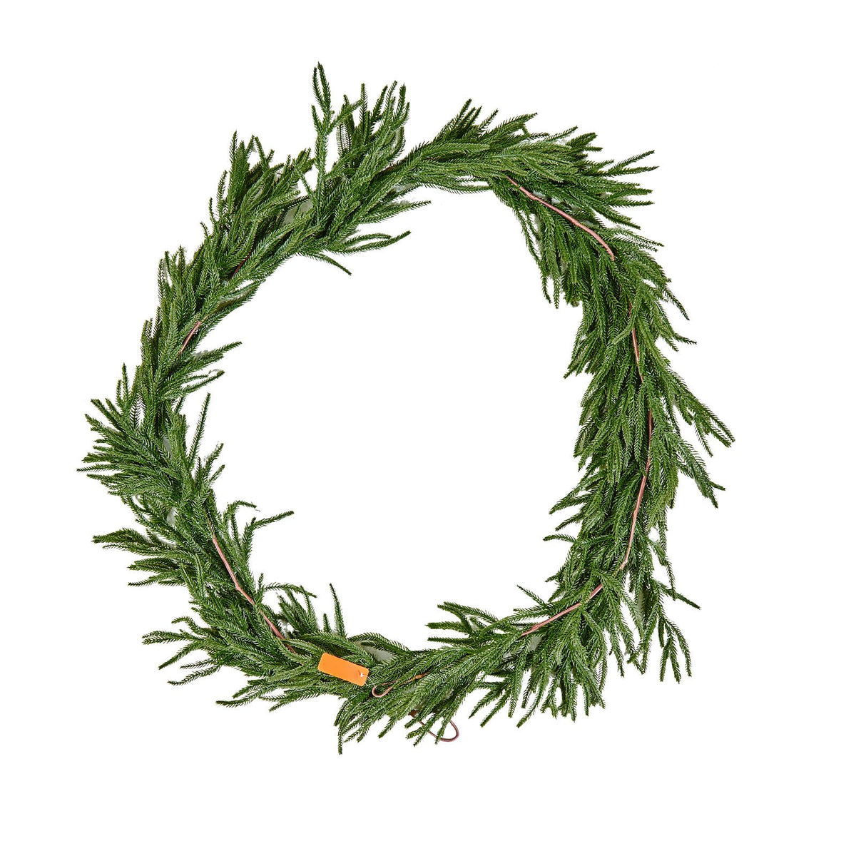 Christmas Garland, 2750 mm Realistic Norfolk Pine Garland, Evergreen Real Touch Artificial Faux Greenery Garlands, for Holiday Indoor Outdoor Xmas Decoration on Table, Mantel, and Fireplace