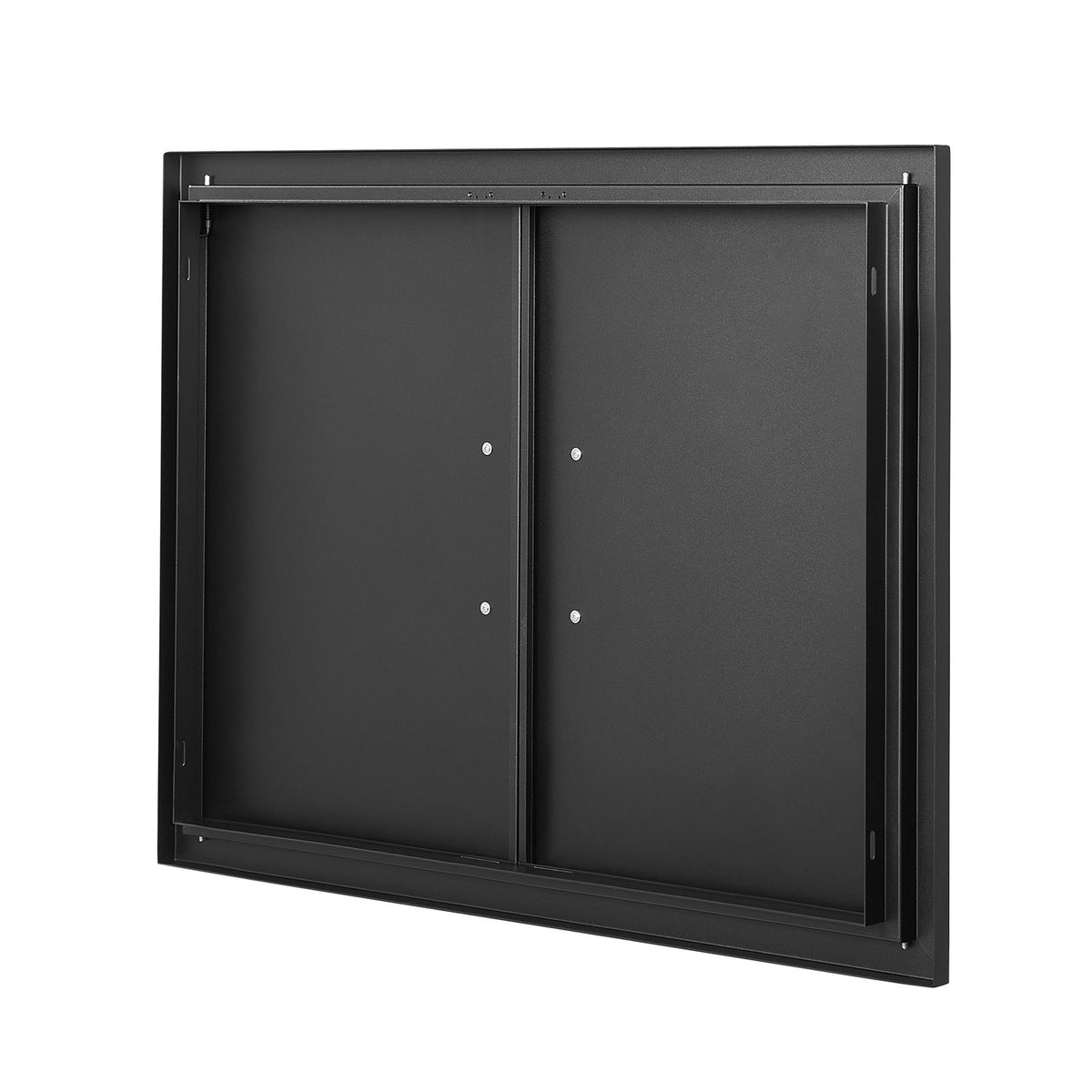 BBQ Access Door, 788x610 mm Double Outdoor Kitchen Door, Cold Plate Flush Mount Door, Wall Vertical Door with Handles, for BBQ Island, Grilling Station, Outside Cabinet