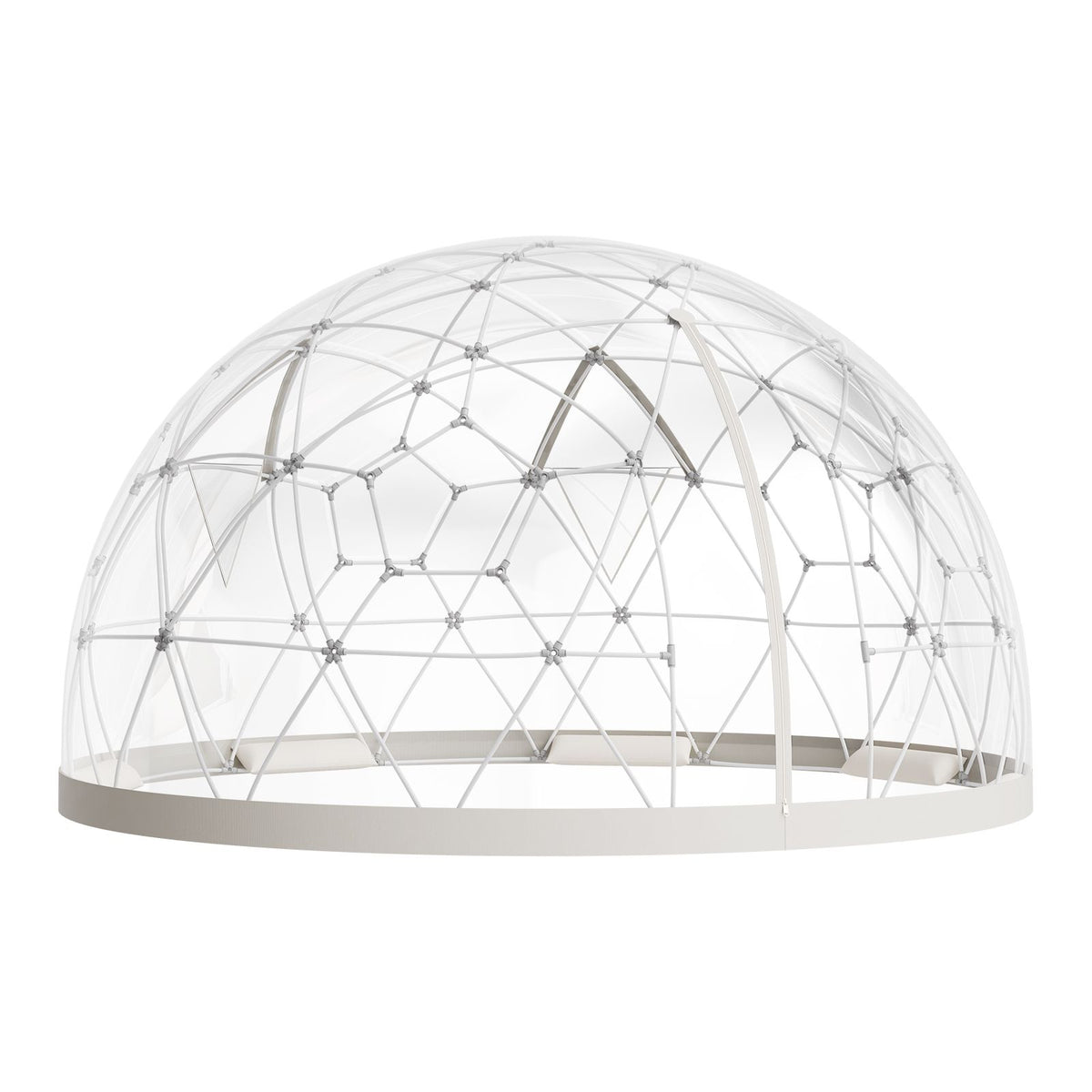 Garden Dome Tent, 2.9 x 1.75 m Outdoor Clear Bubble Tent for 2-4 Person, Weatherproof Geodesic Dome Greenhouse with Window, PVC Igloo Tents for Backyard Patios Camping Party Wedding