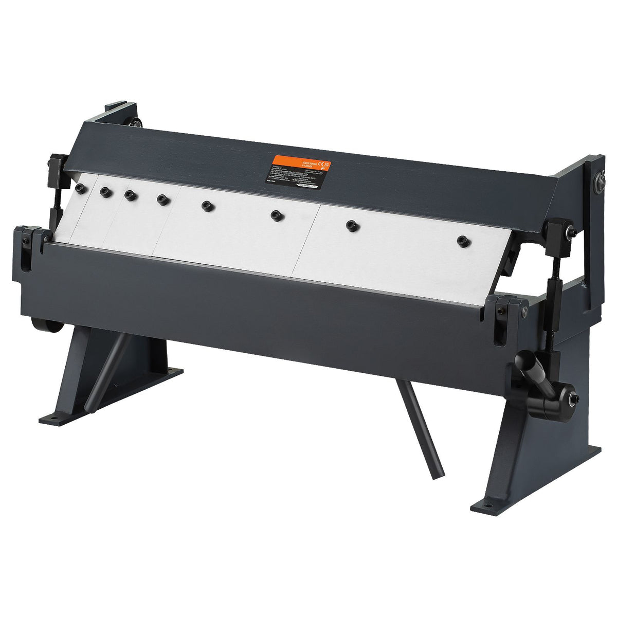 Box and Pan Brake, 610 ± 10 mm, 0-130 Degrees Sheet Metal Bending Brake, Portable Metal Bender with 20 Gauge Low Carbon Steel 14 Gauge Aluminum Capacity, 5 Adjustable Fingers for Metal Bending