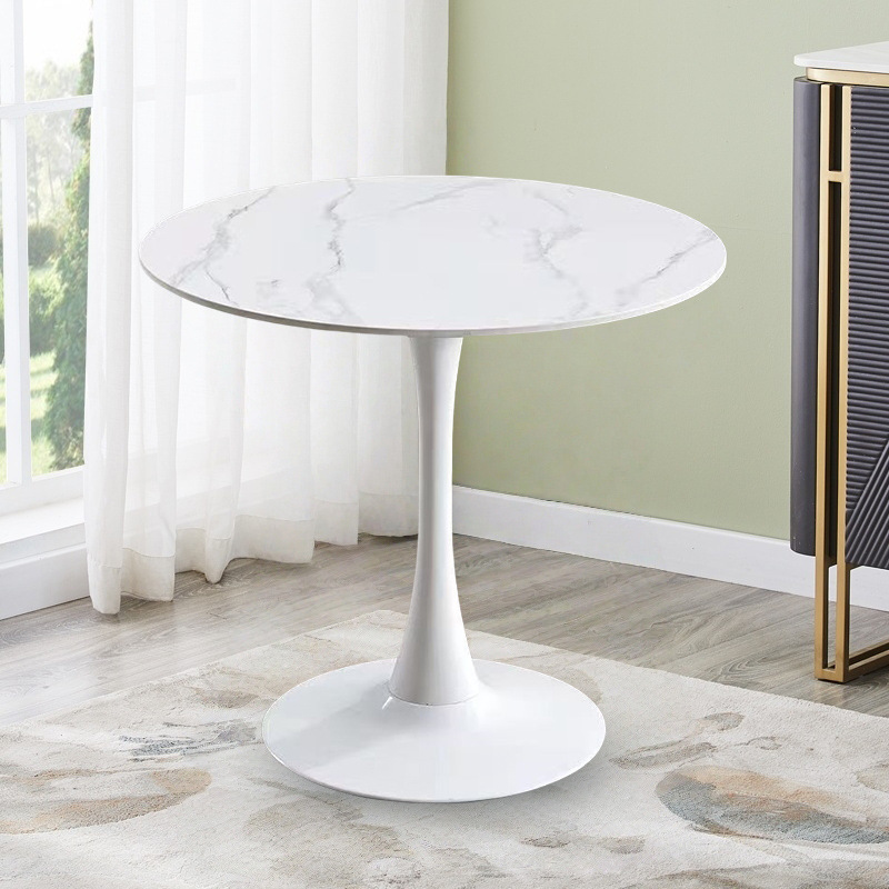 Celeste White Round Cafe Table
