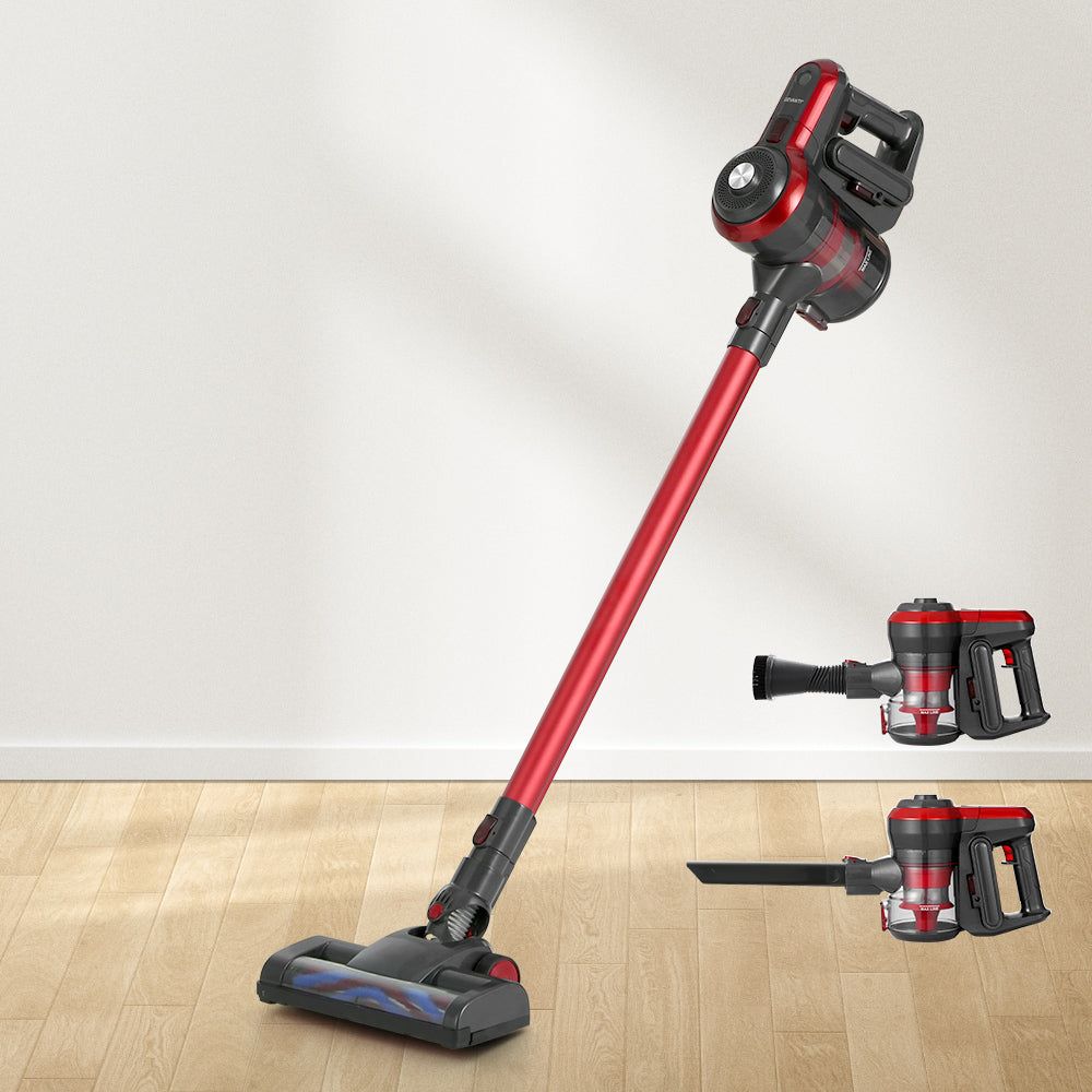 Devanti Handheld Vacuum Cleaner Brushless Cordless 250W Red