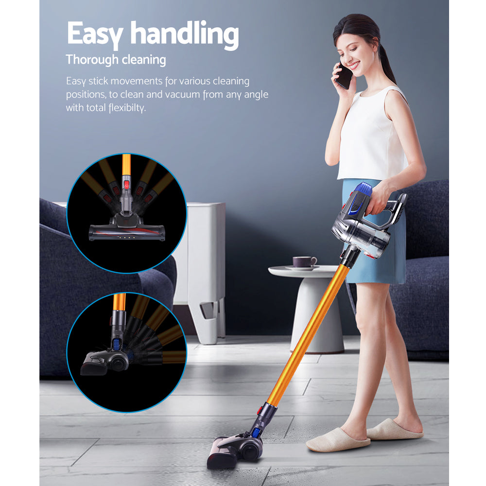 Devanti Handheld Vacuum Cleaner Bagless Cordless 150W Gold