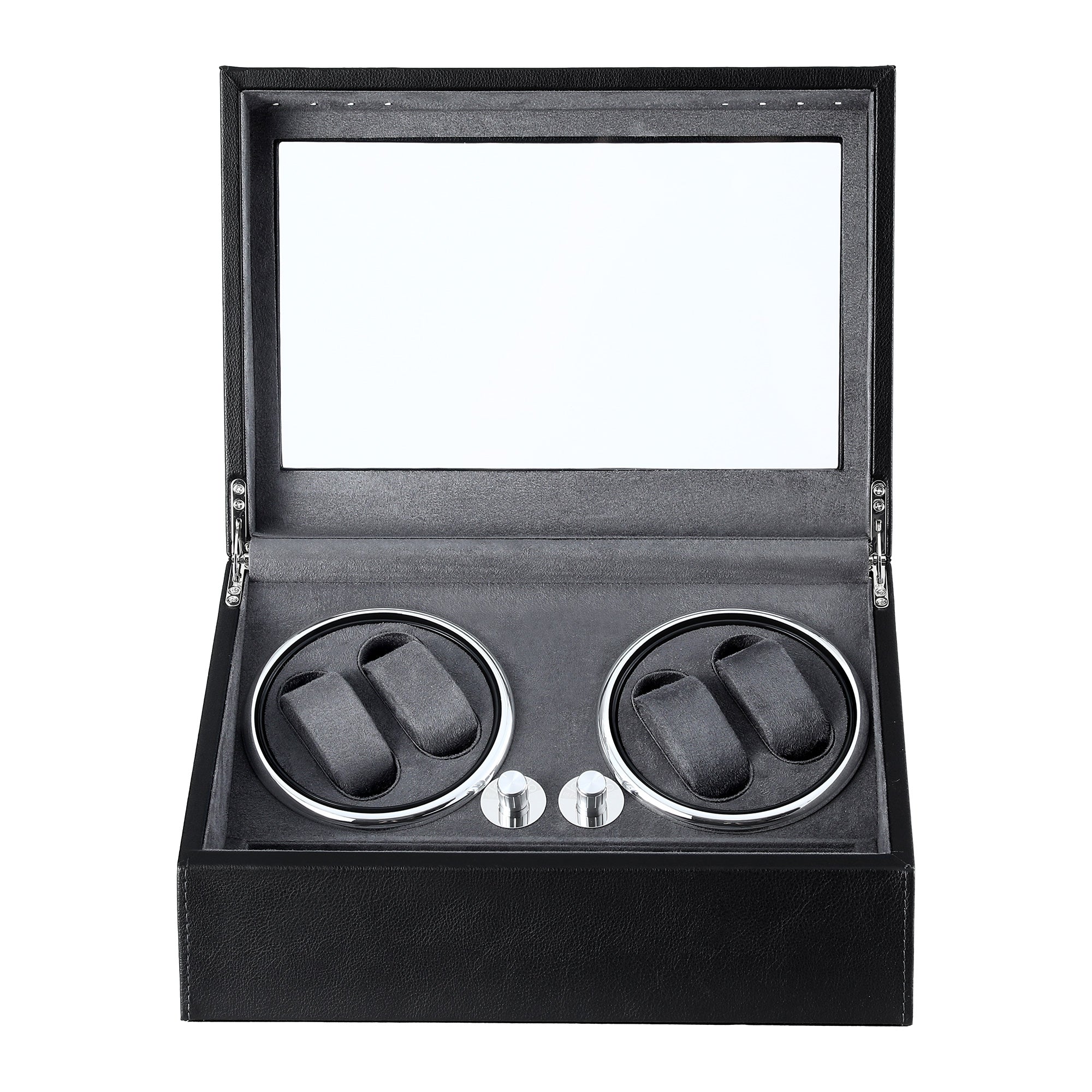 Embellir Watch Winder Automatic Double Watch Winder Box LED Black