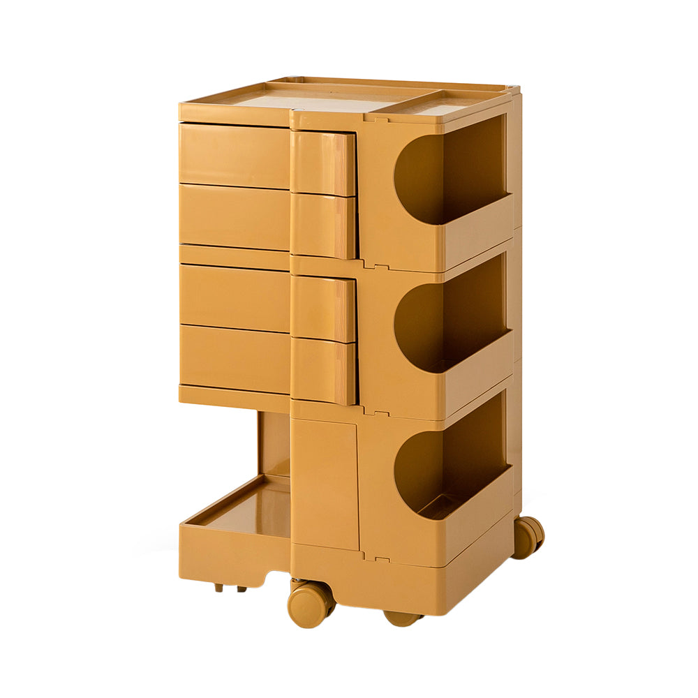 ArtissIn Storage Trolley Bedide Table 5 Tier Cart Boby Replica Yellow