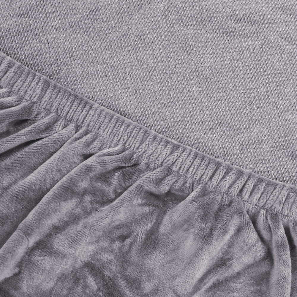 Artiss Sofa Cover Couch Covers 4 Seater Velvet Grey