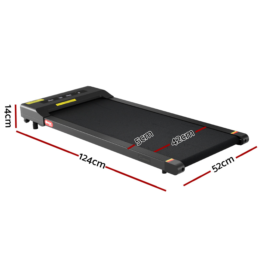 Everfit Treadmill Electric Walking Pad Home Gym Office Fitness 400mm Black