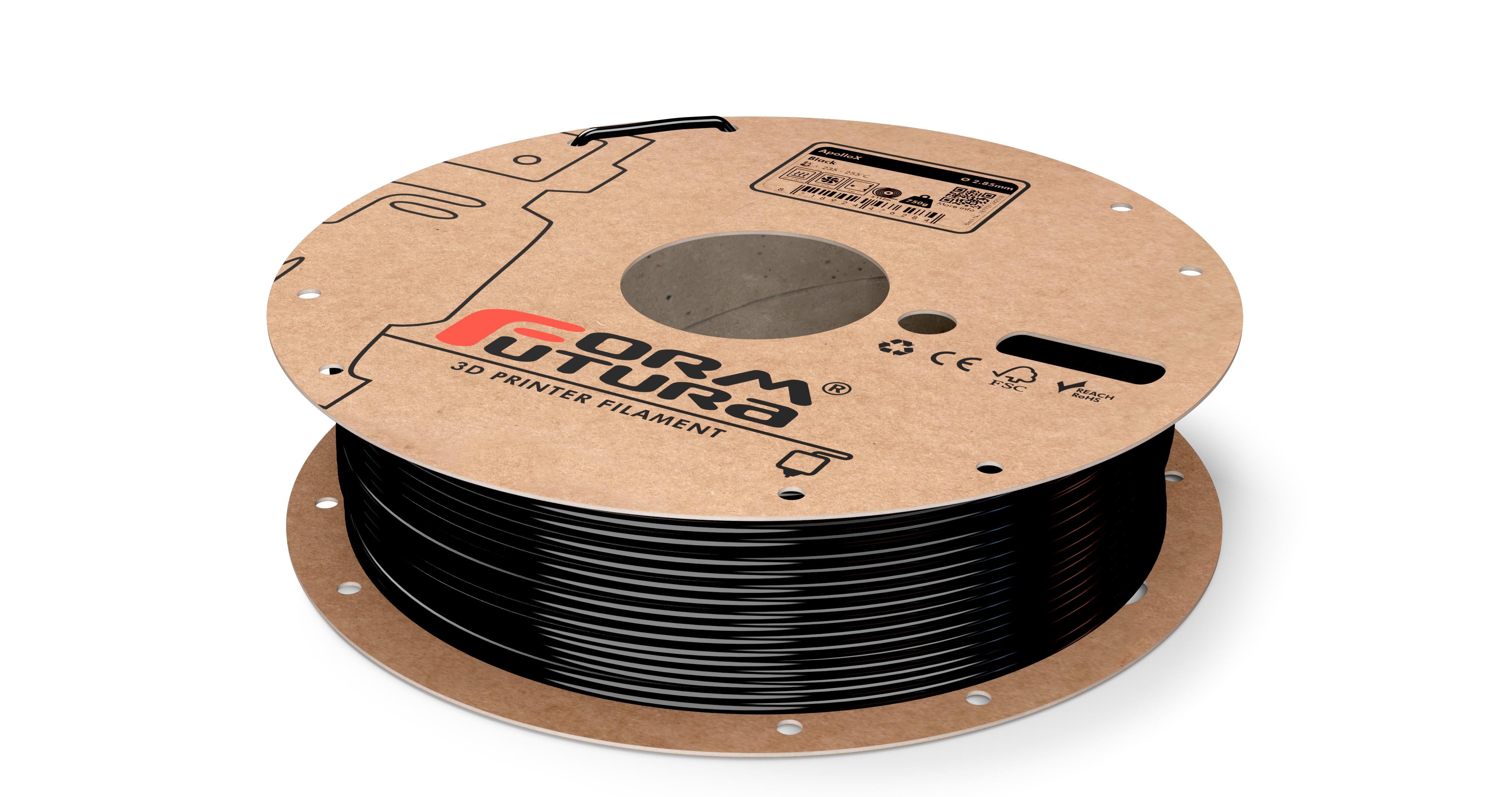 ASA Filament ApolloX 1.75mm Black 4500 gram 3D Printer Filament