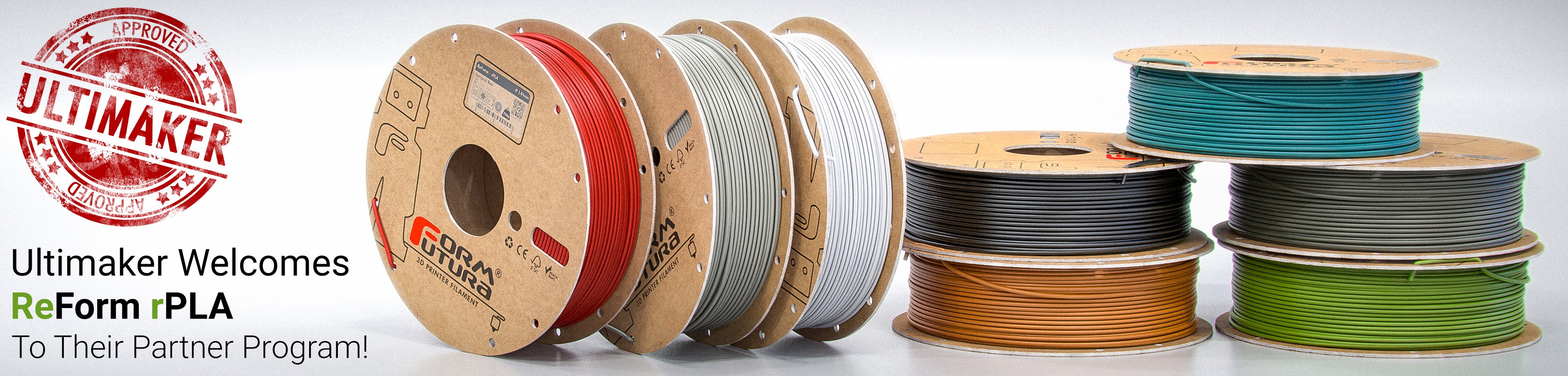 Recycled PLA filament ReForm - rPLA 1.75mm 1000 gram OFF-BLACK 3D Printer Filament