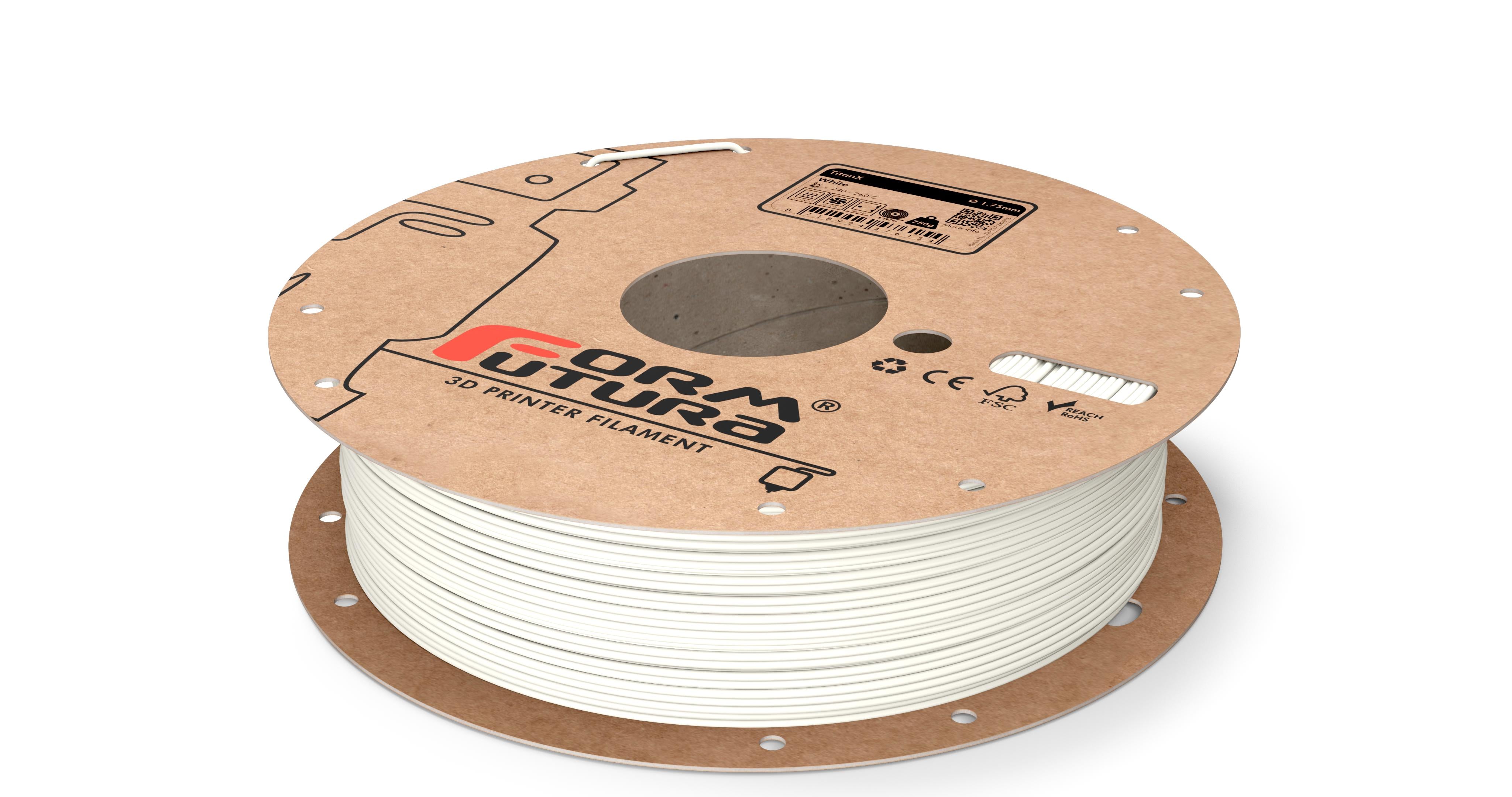ABS Filament TitanX 1.75mm White 4500 gram ABS Filament (On Demand) 3D Printer Filament