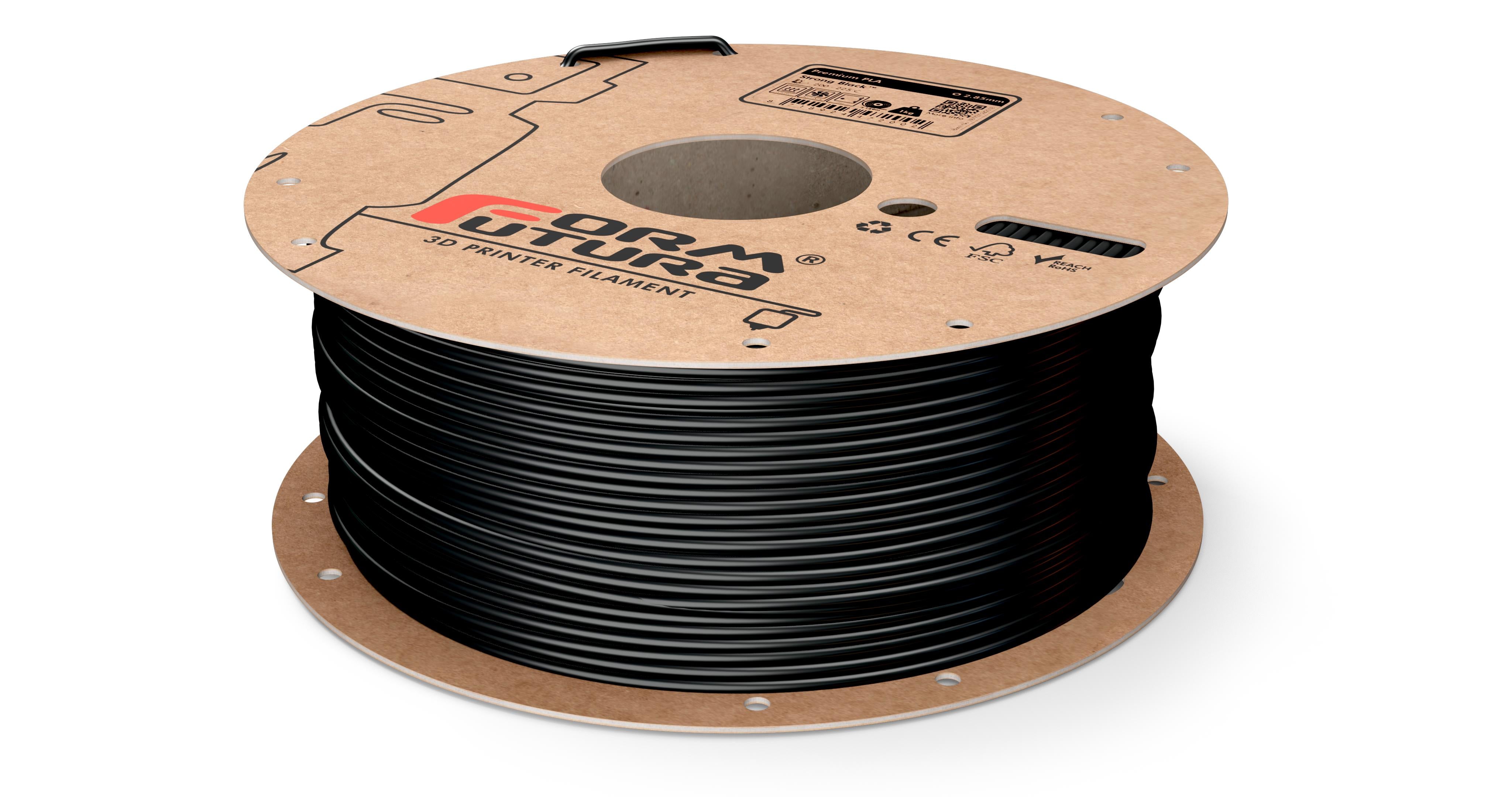 PLA 3D Printer Filament Premium PLA 2.85mm Strong Black 8000 gram (On Demand)