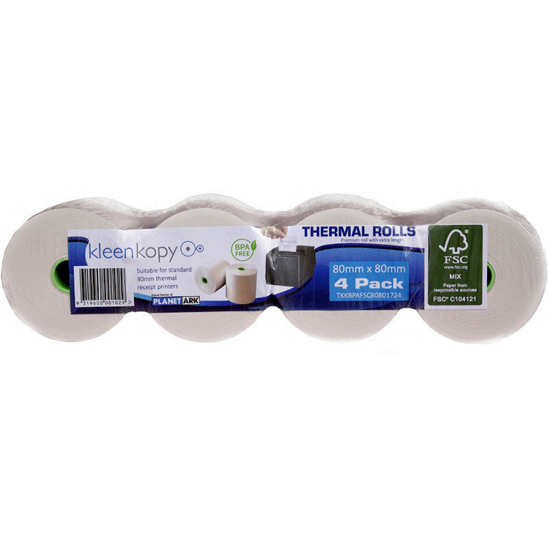 ALLIANCE PAPER 80x80x17 CR Roll Pack of 4