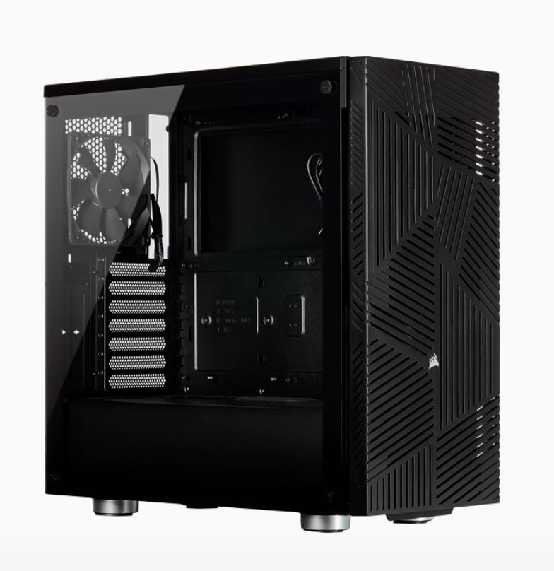 Corsair Carbide Series 275R Airflow ATX Tempered Glass Black, 3x 120mm Fans pre-installed. USB 3.0 x 2, Audio I/O. Case
