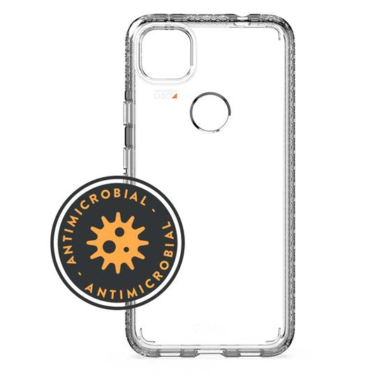 FORCE TECHNOLOGY Zurich Case for Google Pixel 4a - Clear (EFCTPGE885CLE), Antimicrobial, Shock and drop protection, Lightweight, sleek design, Slimline protection