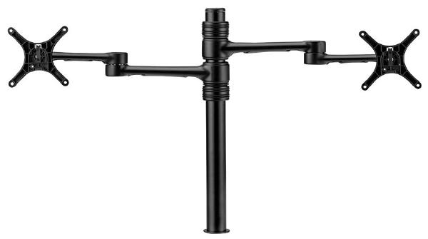 Atdec Dual display monitor arm AFS-AT-DC BLACK (1 x AF-AT-B 525mm long pole with 422mm articulated arm + 1 x AF-AA-B Accessory monitor arm for AF-AT)