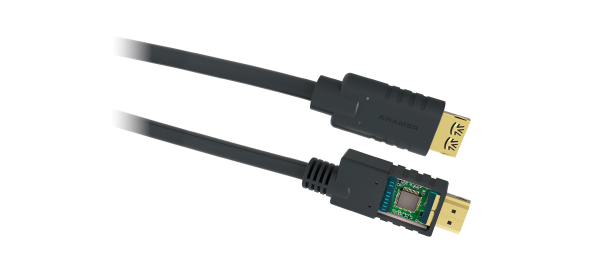 Kramer Active High Speed HDMI Cable with Ethernet - 25.00m (82ft) Max Resolution 4K@60Hz (4:2:0) Max Data 10.2Gbps (3.4Gbps p/c)