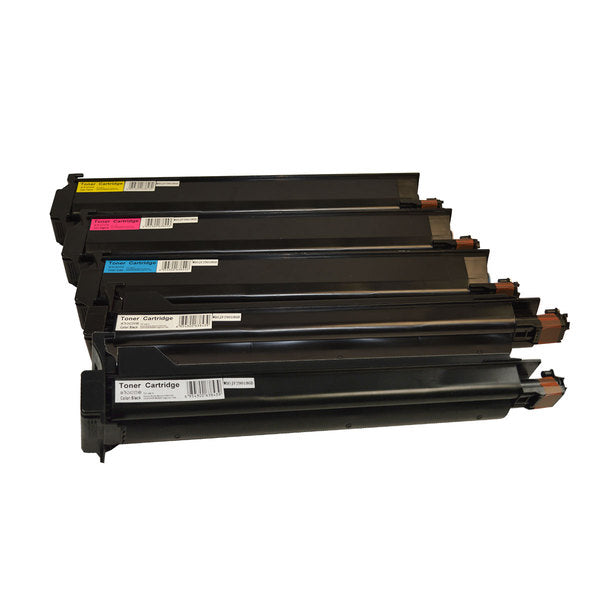 Bizhub C200 Series Premium Generic Toner Cartridge Plus Extra Black Set (5 cartridges)