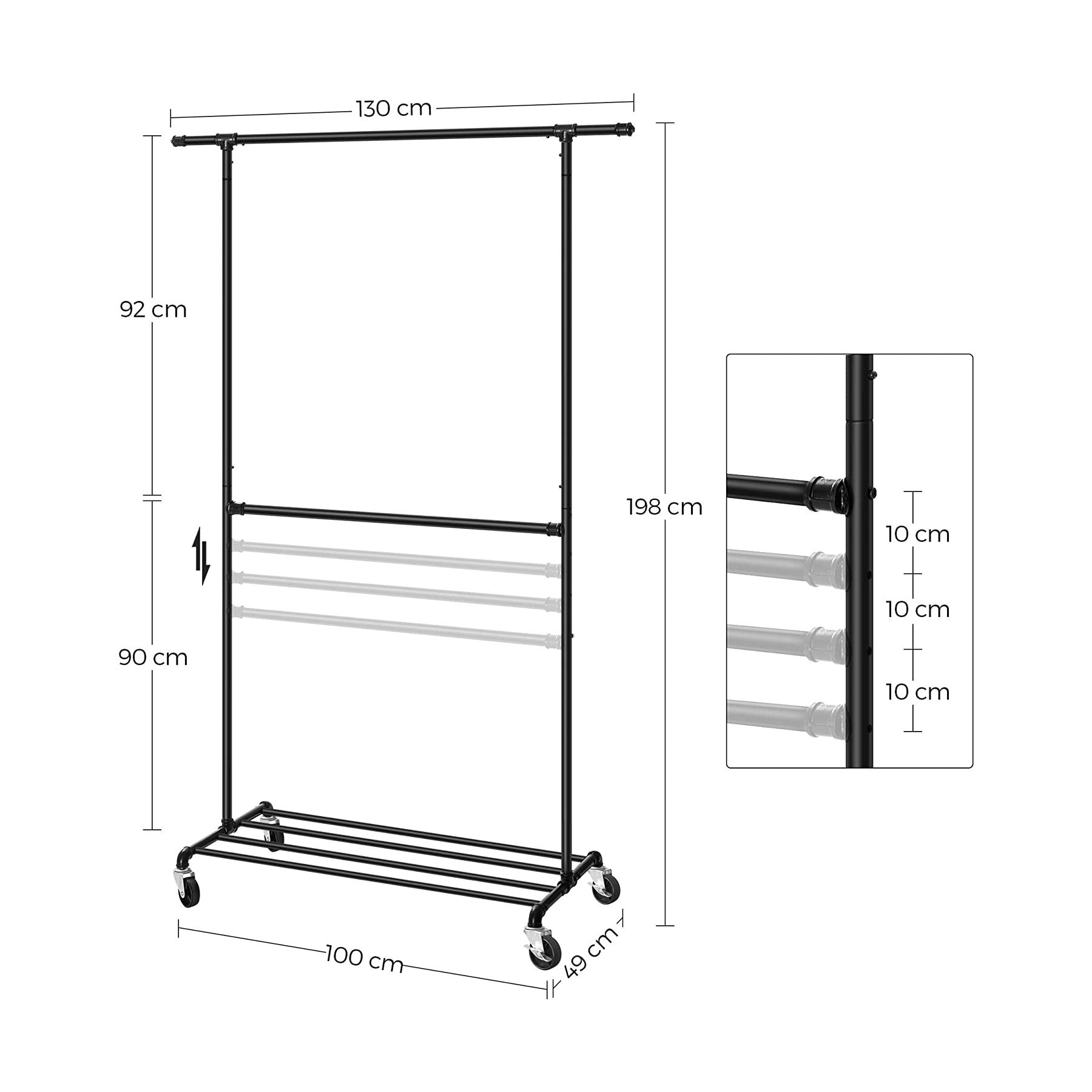 Industrial Clothes Rack