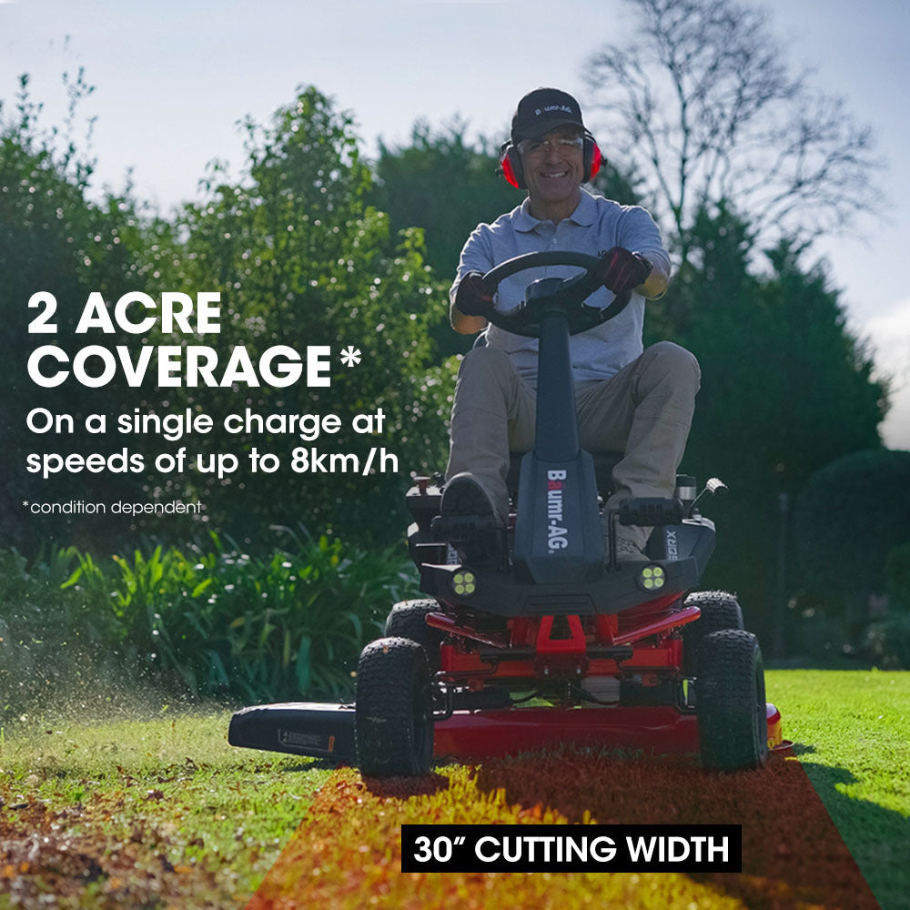 BAUMR AG 30 Inch 48V Electric Ride On Lawn Mower Brushless Lawnmower 3