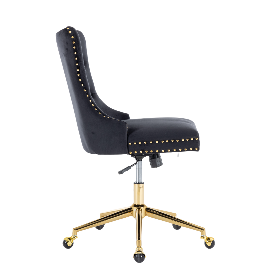 Velvet Home Office Chair- Beige