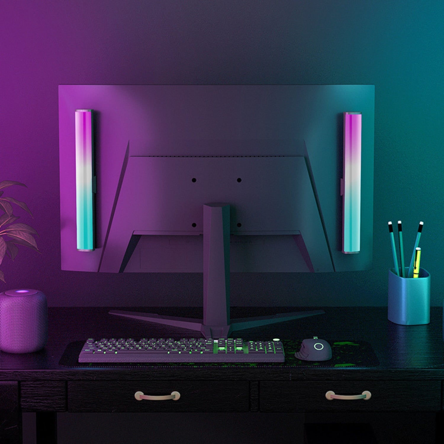 GOMINIMO Smart LED RGB Flow Light Bars 2pcs GO-LLB-100-NN