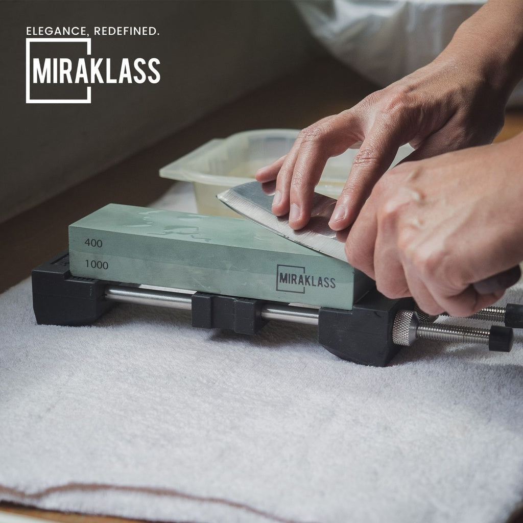 Miraklass Sharpening Stone Set (400/1000+3000/8000 Grit) MK-WS-100-RL