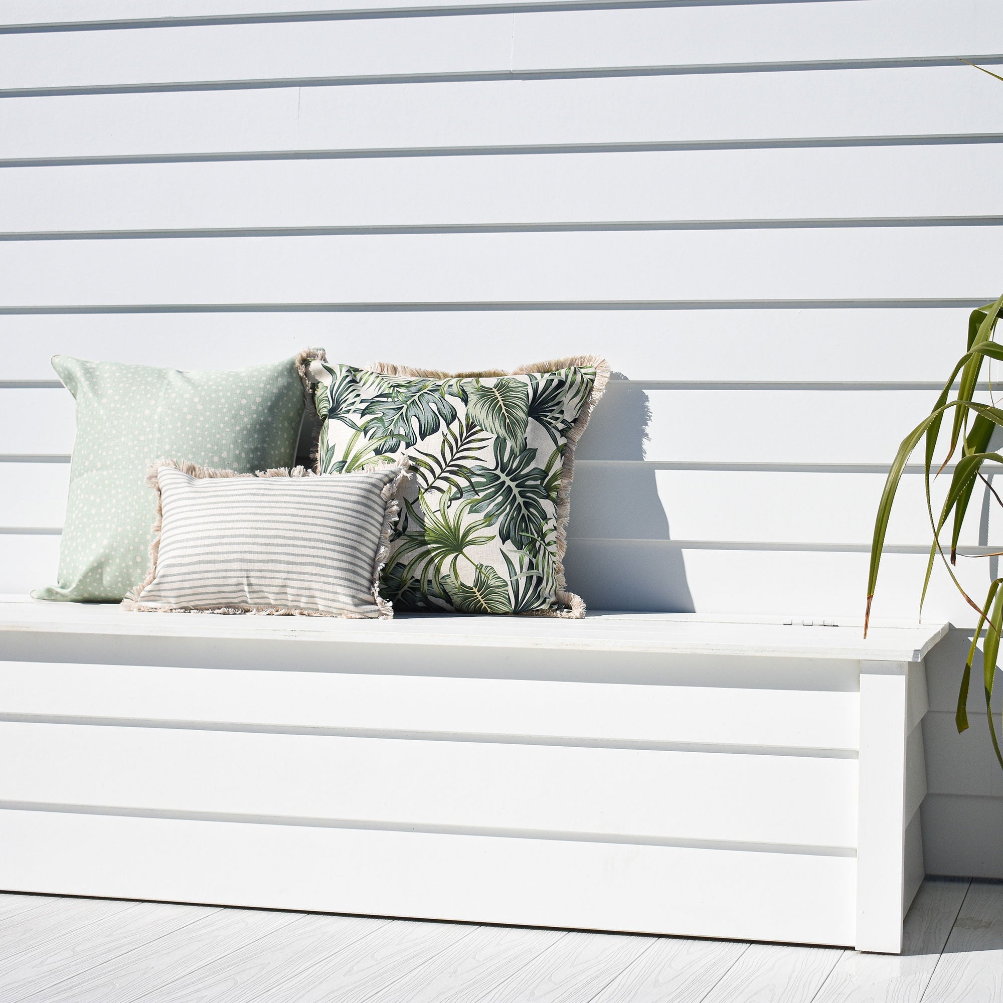 Cushion Cover-With Piping-Lunar Pale Mint-60cm x 60cm