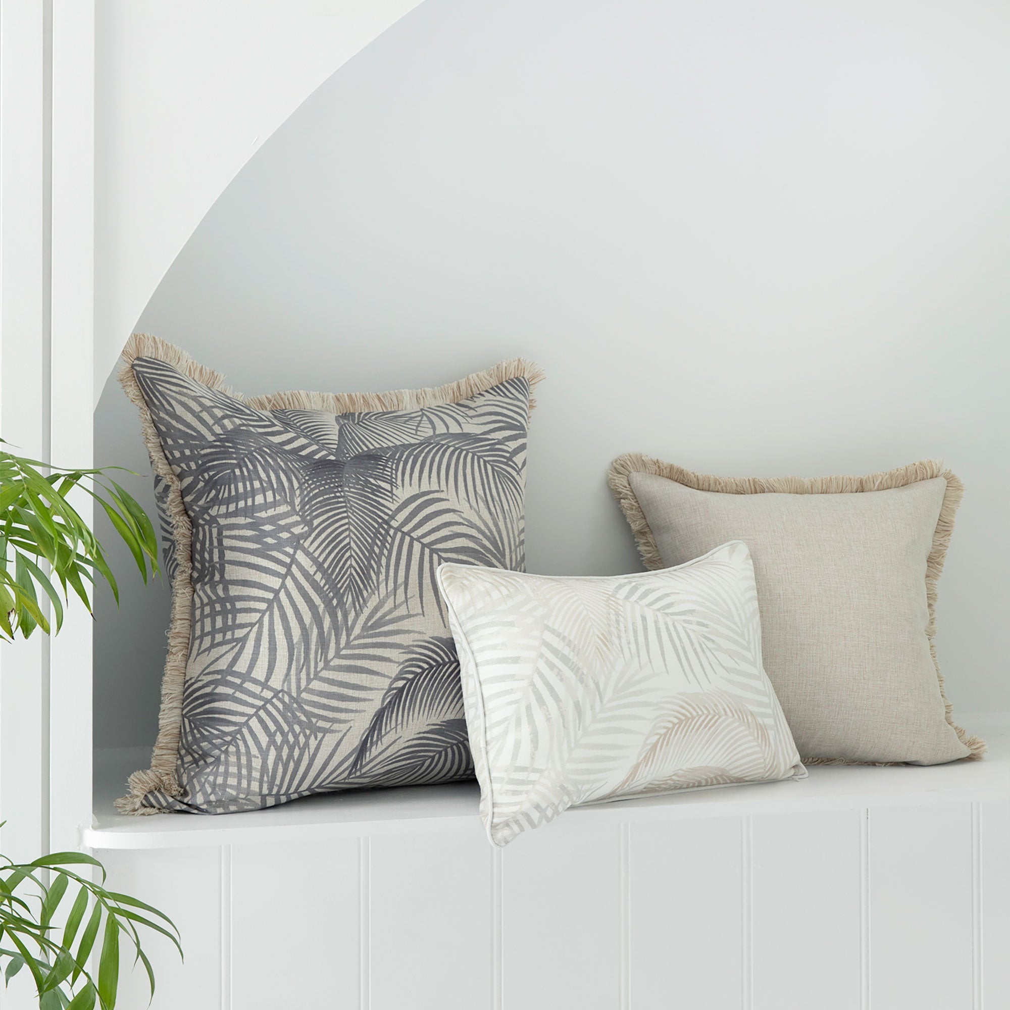 Cushion Cover-With Piping-Seminyak Biscuit-35cm x 50cm