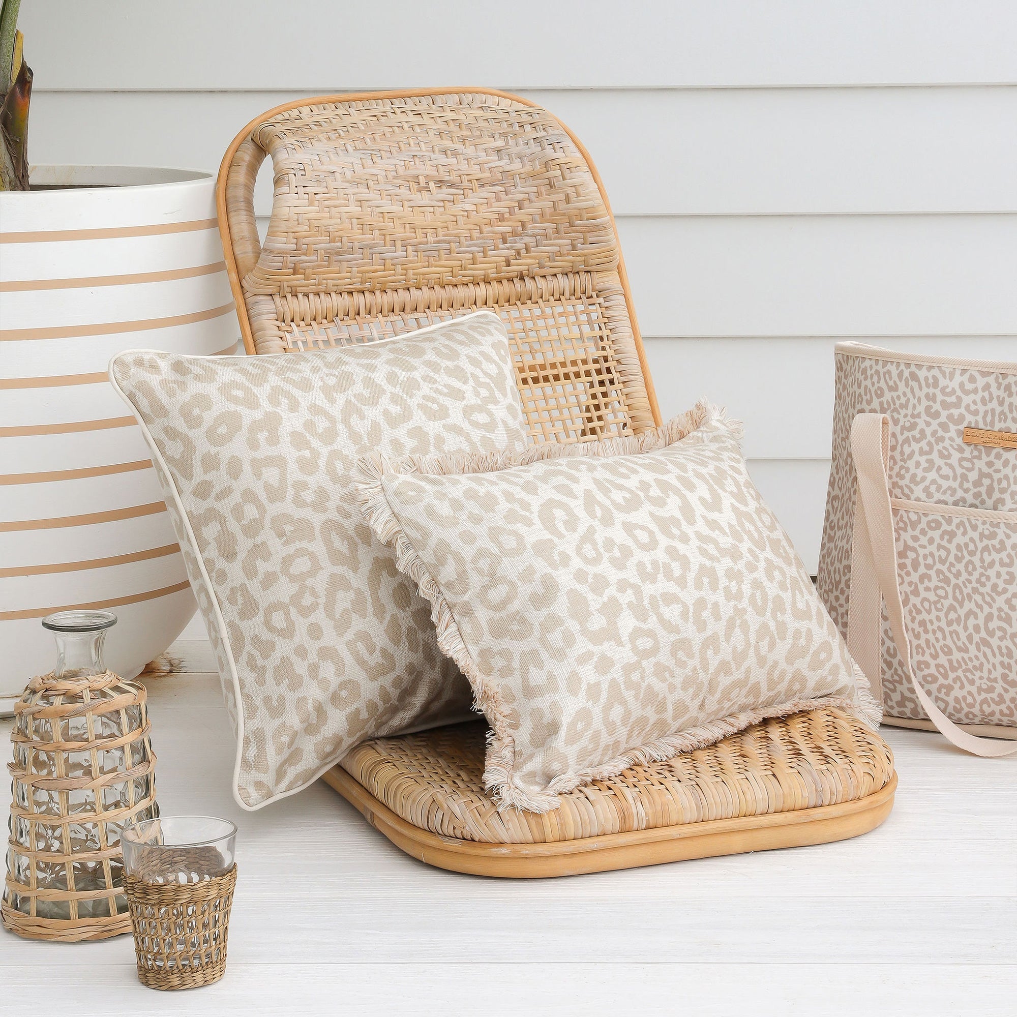 Cushion Cover-With Piping-Safari-45cm x 45cm