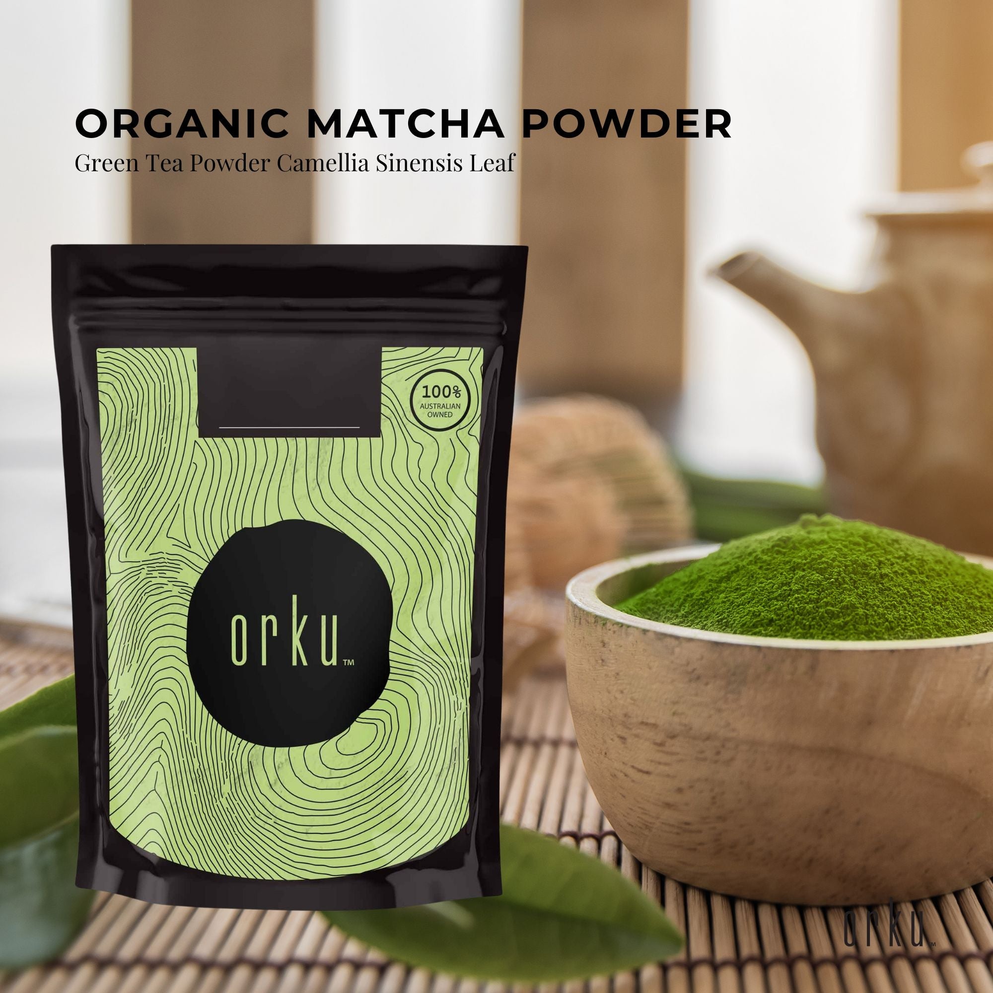 2Kg Organic Matcha Green Tea Powder Camellia Sinensis Leaf Supplement