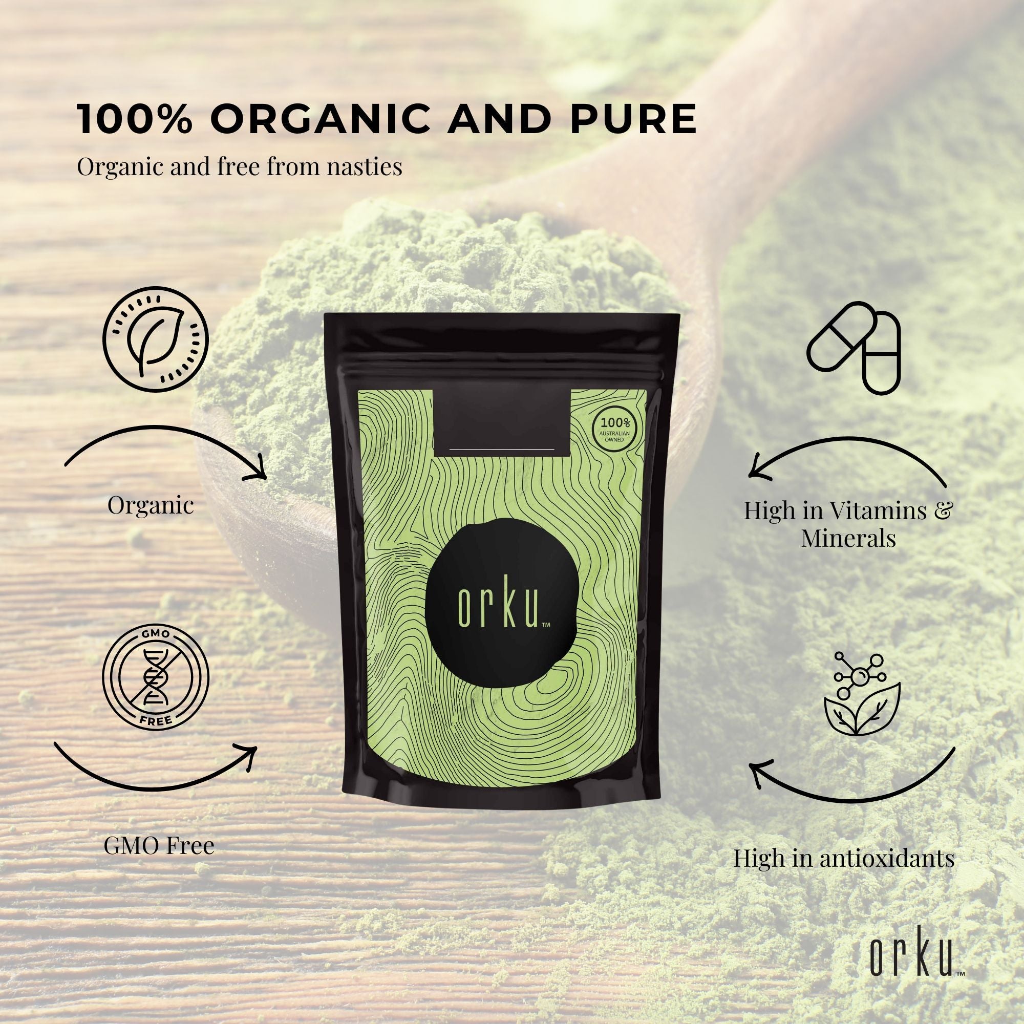 2Kg Organic Matcha Green Tea Powder Camellia Sinensis Leaf Supplement