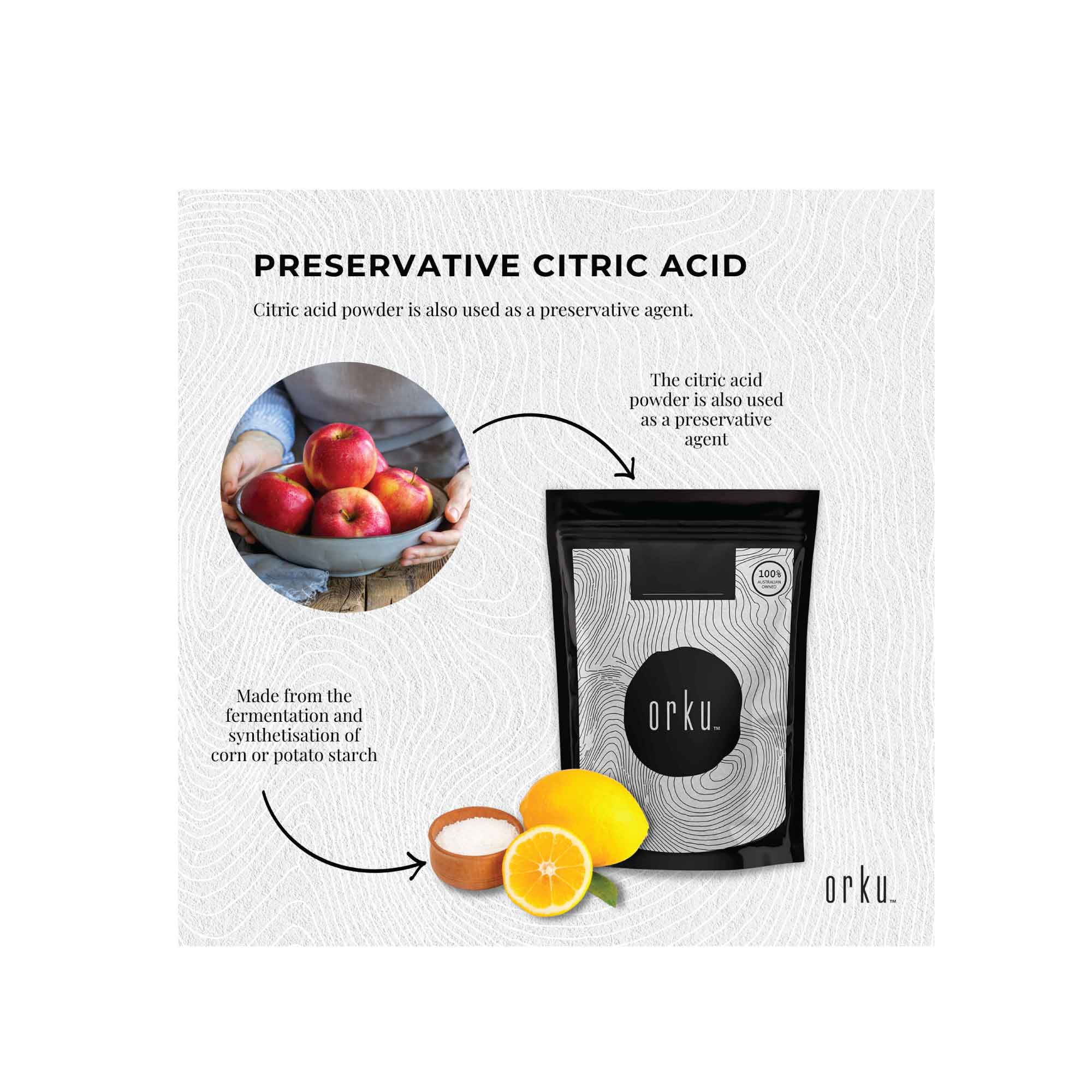Bulk 10Kg Citric Acid Powder - Food Grade Anhydrous GMO Free Preservative c6h807