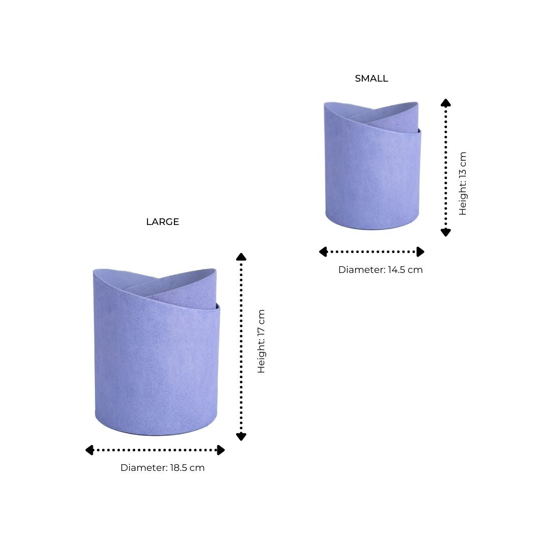 Tree Stripes Double Pot - Amalfi Purple (Small)