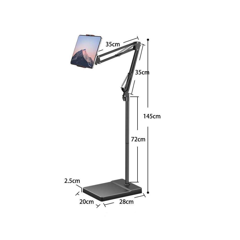 2023 New VIsion Hands Free Floor Stand Adjustable Bed Clip Holder For Tablet iPad iPhone 140cm