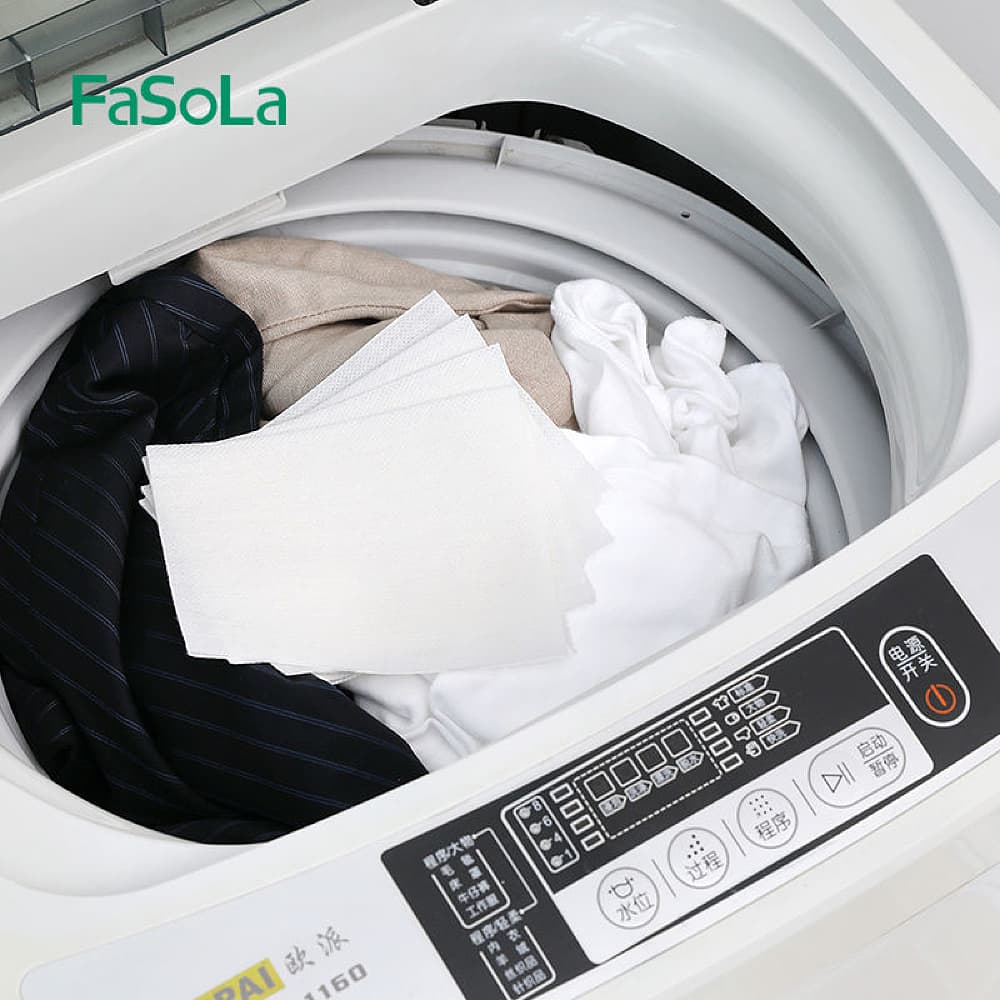 Fasola Dye Absorption Tablet For Prevention of Cross-Color and Dyeing 11*26cm 30pcs
