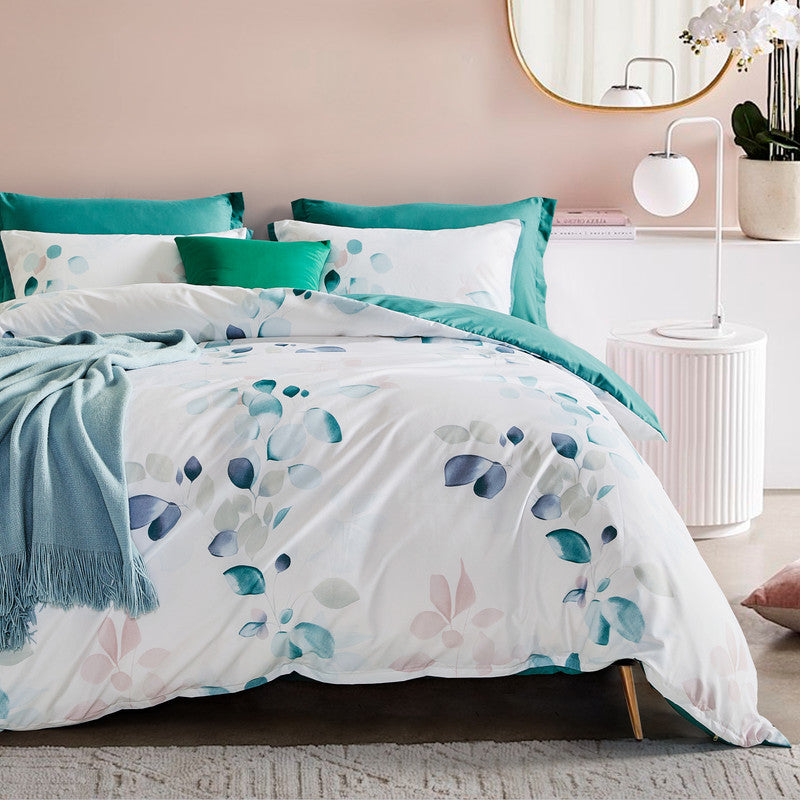 Microfiber Reversible Quilt Cover Set - Olinda - King Size