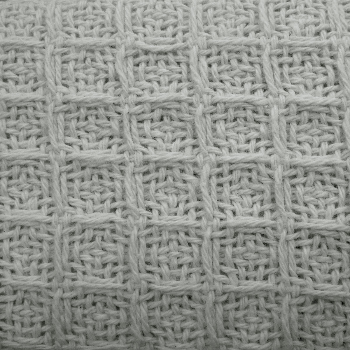 Cotton Waffle Blanket Silver King