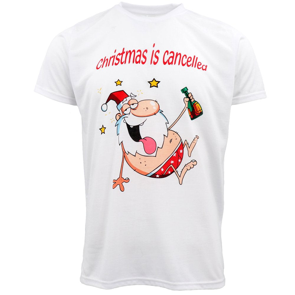 New Funny Adult Xmas Christmas T Shirt Tee Mens Womens 100% Cotton Jolly Ugly, Santa Drive Kombi (Red), 2XL