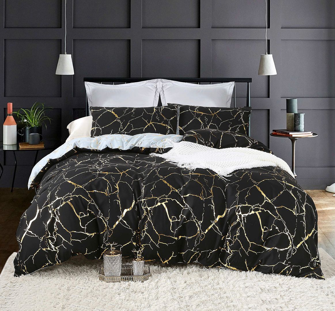 Adana Reversible Super King Size Bed Quilt/Duvet Cover Set