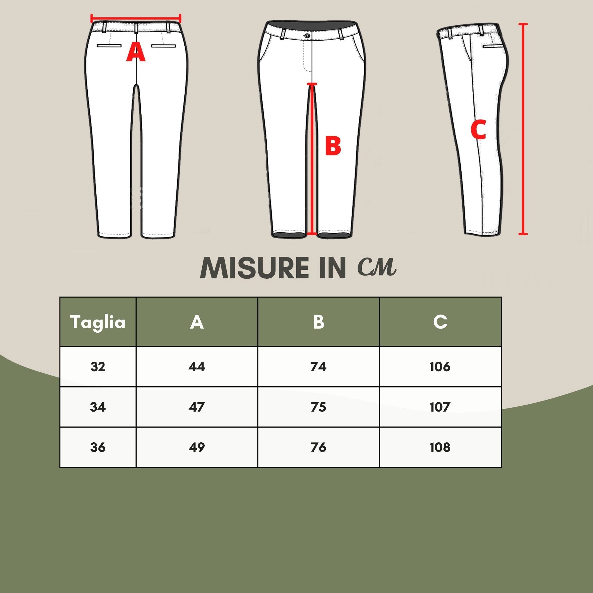 Relaxed Fit Cargo Trousers with Adjustable Waist and Hem W32 US Men