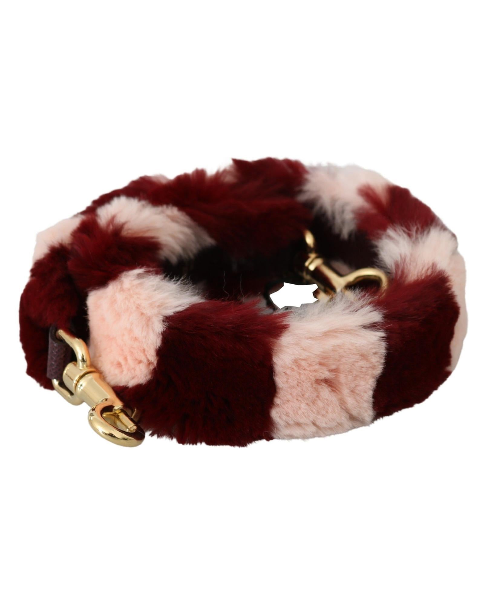 Authentic Dolce &amp; Gabbana Lapin Fur Shoulder Strap Accessory One Size Women