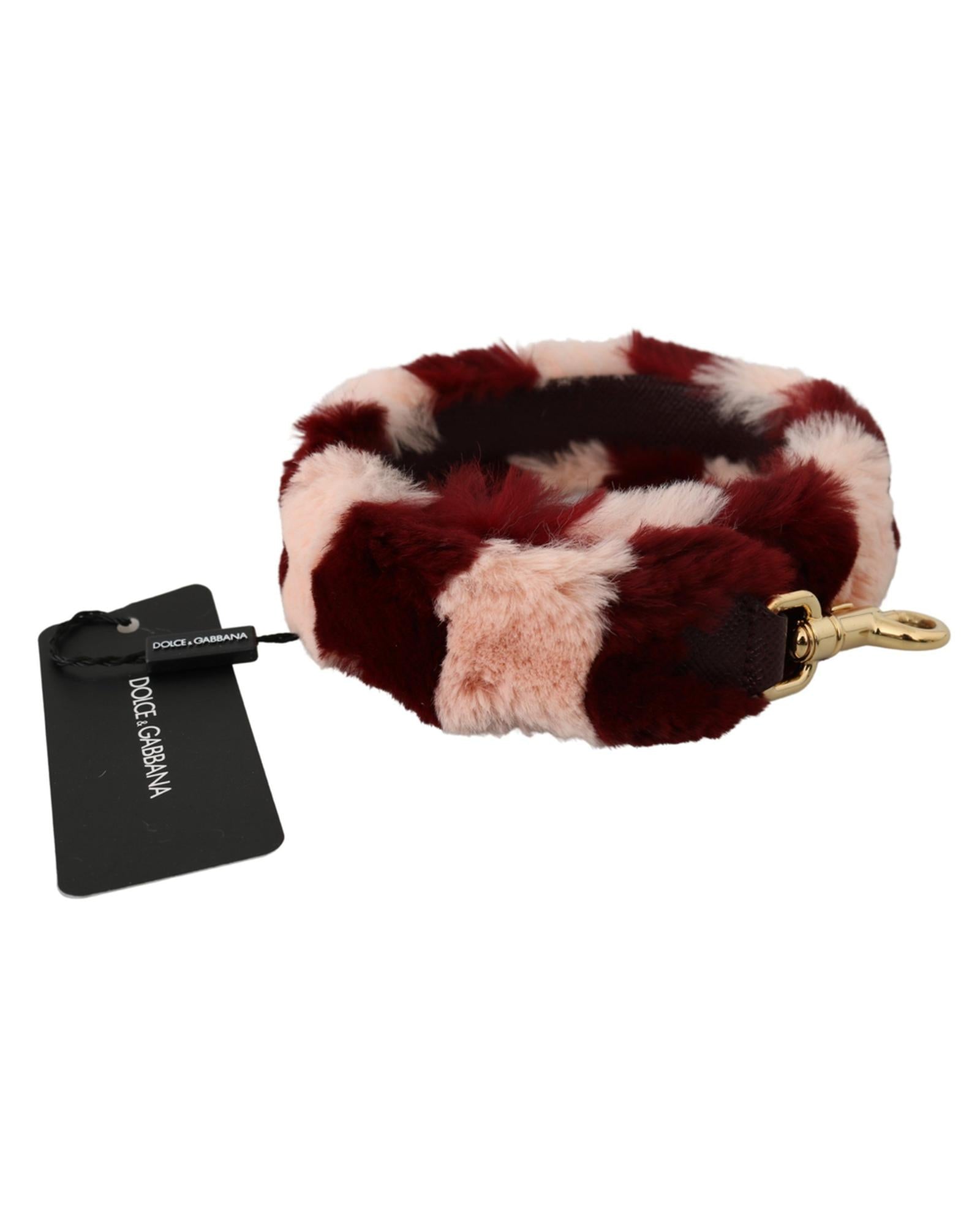 Authentic Dolce &amp; Gabbana Lapin Fur Shoulder Strap Accessory One Size Women