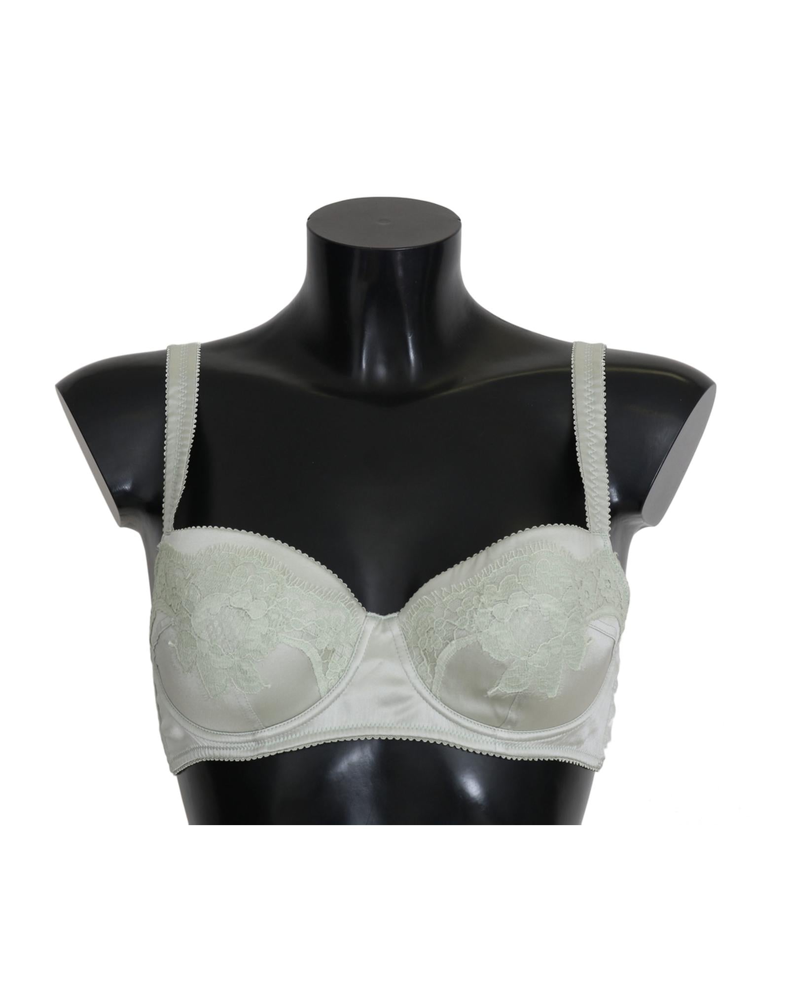 Gorgeous Floral Lace Silk Stretch Balconcino Bra - Dolce &amp; Gabbana 3 IT Women