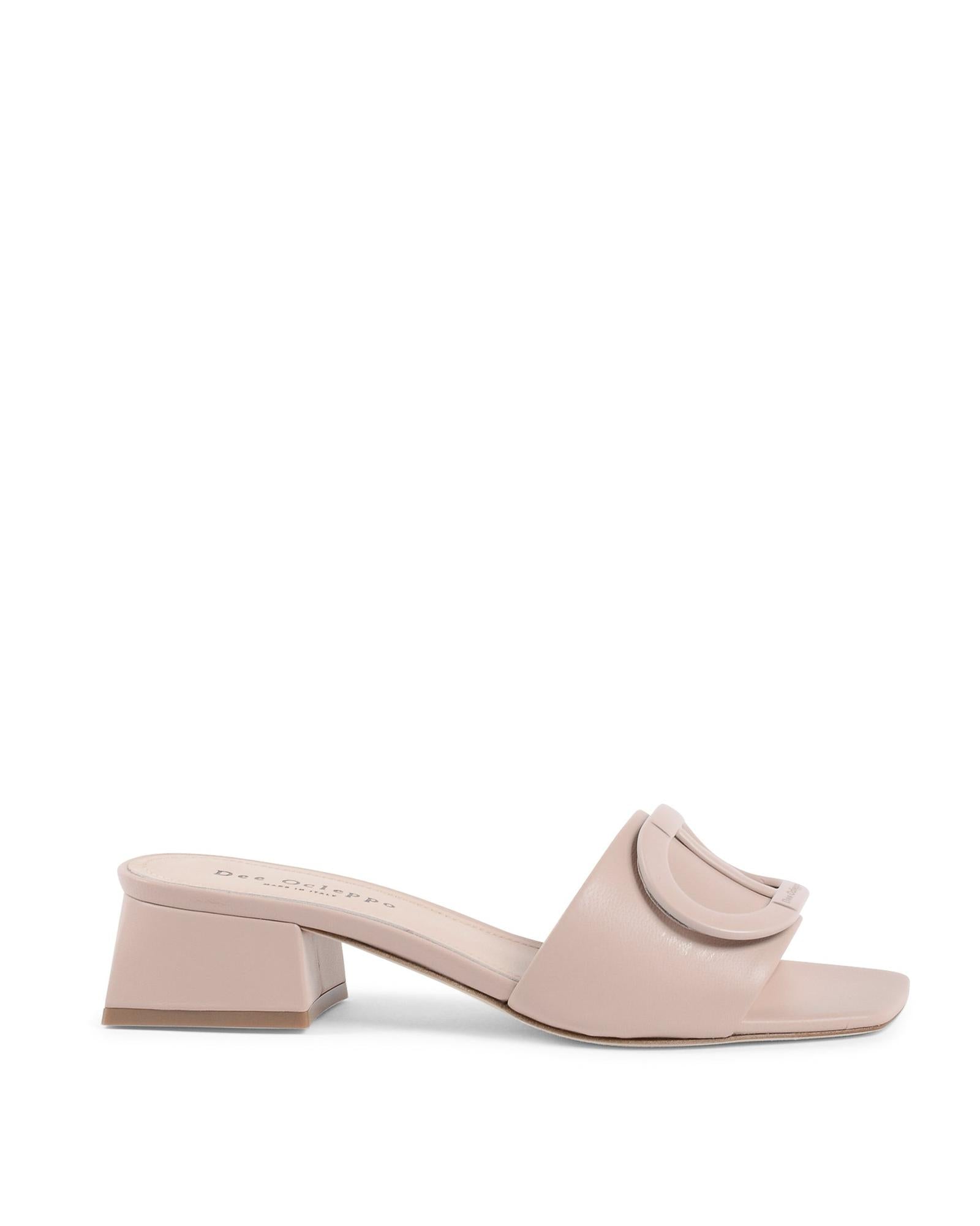 Logo Leather Mule Sandals - 35 EU
