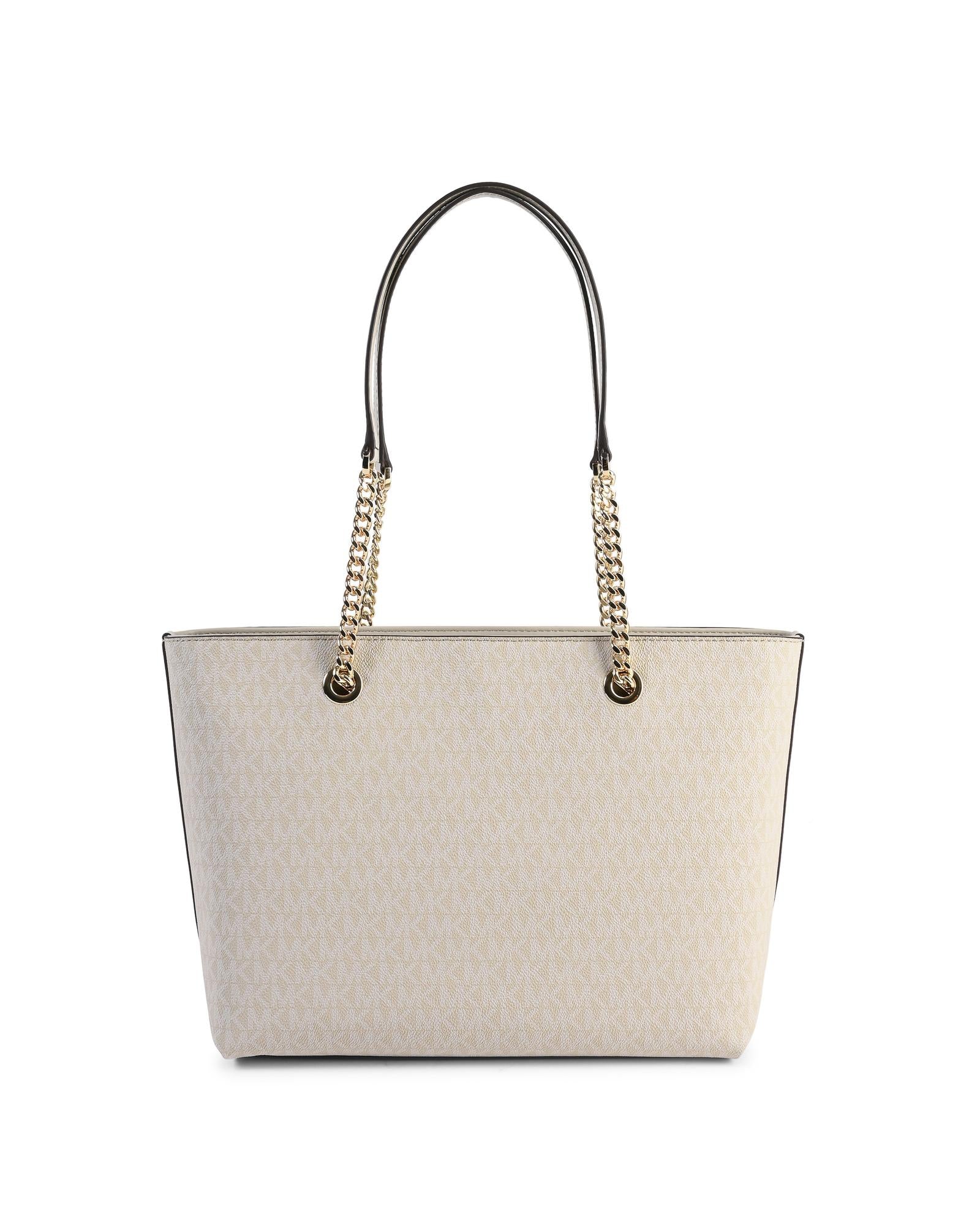 Medium Front Zip Chain Tote Bag - One Size
